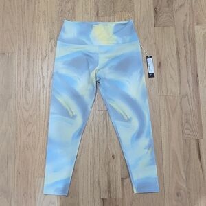 Interval Tie-dye Xl Leggings - Blue & Yellow Watercolor Print